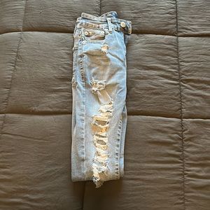 Aeropostale super high rise jeggings size 2 regular